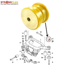 Silentbloc SPORT train arrière/corp essieu BMW E46 33176751808, 33171093565