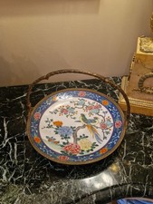 Centre De Table En Porcelaine Chine ? Japon ? Monture En Bronze 