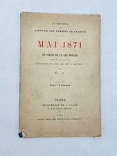 Au bénéfice de l’Œuvre des Femmes de France Mai 1871 Le Cercle de la Rue Royale