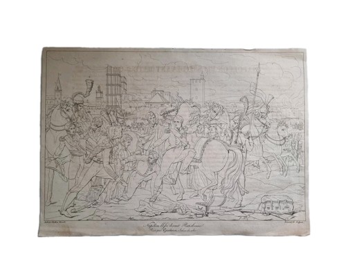 Napoléon gravure bataille - -,