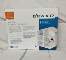 CPL DEVOLO 1200 DLAN, COMPATIBLE AVEC TOUTES LES BOX, 2 PRISES ET 2 FICHES RJ45 