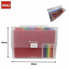 Mallette Porte-Documents 13 Poches Format A4 Dossier Hmj