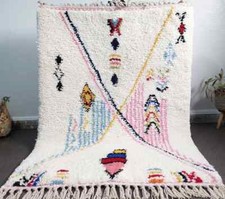 Tapis marocain, tapis coloré Beni Ourain, tapis Beni Ourain personnalisé styl...