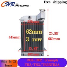 3 ROW Aluminum radiator for 1953-1962 TRIUMPH TR2/TR3/TR3A/TR3B Manual 54 55 56