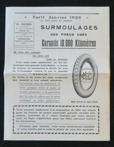 Brochure commerciale 1926