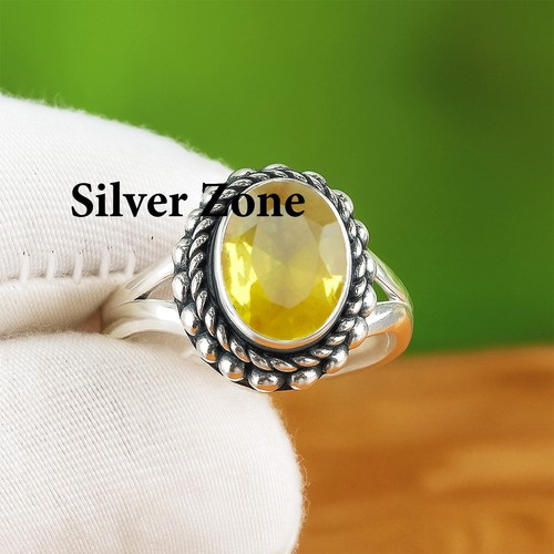 Bague citrine argent - bague,