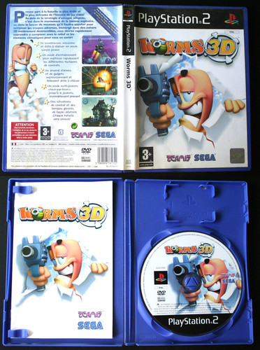 Ps2 jeu worms complet - 3d,