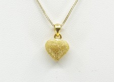 Collier - Coeur texturé or