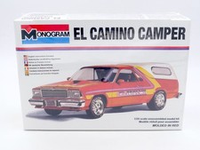 MONOGRAM 1/24 MAQUETTE KIT EL CAMINO CAMPER #2252 NEUF SOUS BLISTER