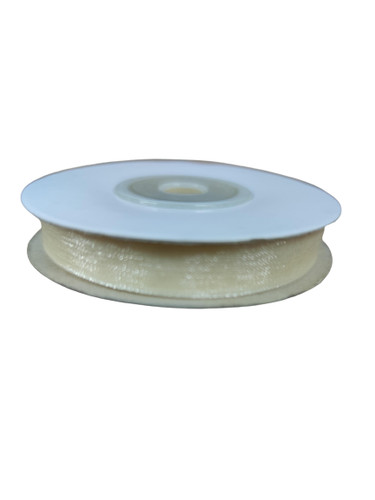 Ruban organza blanc cassé - ruban,