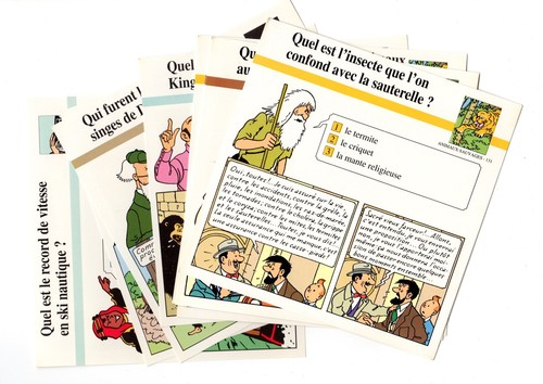 Lot fiches tintin - lot, 10