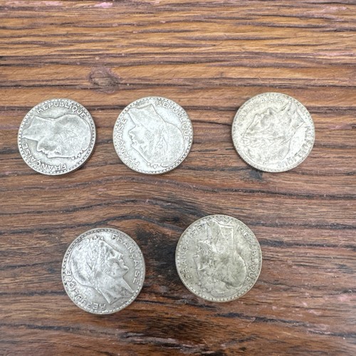 Lot pièces francs - 5, de