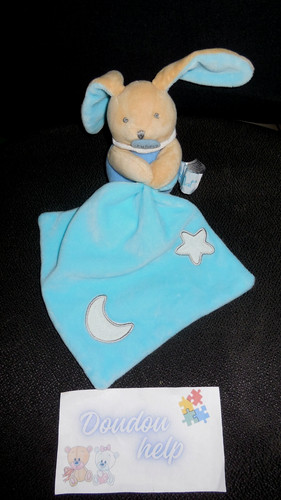 Doudou pantin mouchoir lapin - pantin,