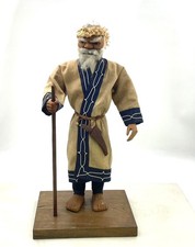 Japonais Traditionnel Ainu en Bois Poupée Attus Fourche Artisanat Hauteur: