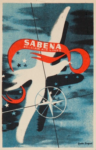 Affiche poster sabena - poster,