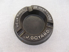 Ancien cendrier publicitaire en bakélite J. GOYARD  - VIEUX MARC de CHAMPAGNE