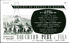 Publicité ancienne vins domaines Château de Beaune Bouchard 1959 issue magazine