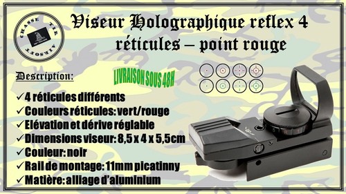 Viseur noir holographique