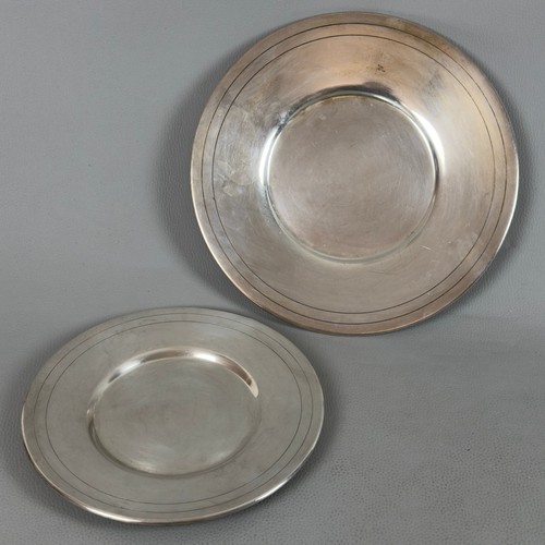 Lot plateaux ronds - de, 2