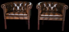 Deux Fauteuils Cuir