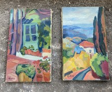 2 Ravissantes huiles Sur Toile