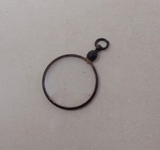 Joli pendentif ancien en métal et verre Porte photo