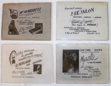 60 PHOTOS SUR PLAQUE DE VERRE PUB COMMERCE ANNÉES 50 DÉPARTEMENTS 30 03 71 58