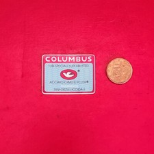 Vintage Stickers autocollant Cadre Vélo Columbus Tubi Speciali Superbutted 