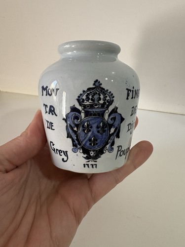 Ancien pot moutarde grey - ancien,