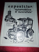 Catalogue de l'exposition automobile d autrefois Issoire 1972 ( tacots , citroen