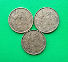 20 francs France X 3