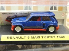 RENAULT 5 MAXI TURBO 1985 + Décals 1/43éme SOLIDO Neuf Boite D'Origine