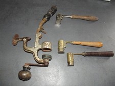 collection vieux outils : sertisseur a cartouche et 3  dosettes a poudre**