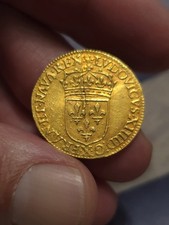Écu D'or 1648 48/47 X Amiens Louis XIV Très Rare