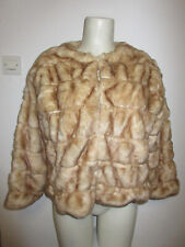 Manteau fausse fourrure beige ZARA taille M