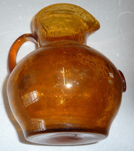 Belle cruche orange verre - belle, en