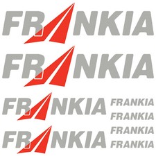 FRANKIA XL autocollant sticker camping car caravane caravan 8 Pièces
