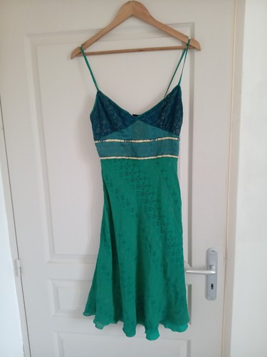 Robe vert emeraude 100 - et, 100%