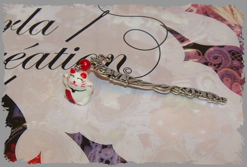 Marque page chat porte - marque, bonheur