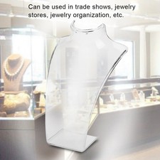 Necklace Earring Holder Mannequin Head Bust Stand Model Shop Jewelry Display