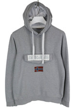 Napapijri N0YI7C Capuche Homme Grand Pull Poche à Capuche Mélange Gris