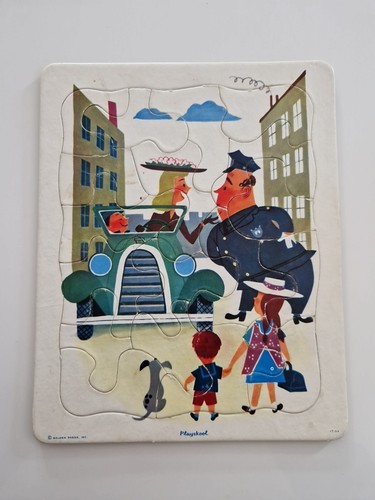 Playskool puzzle ancien carton - playskool,