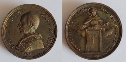 Médaille papale vatican leo - médaille,