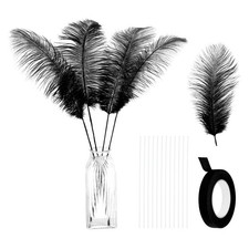 24 pcs plumes d'autruche