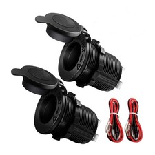 AUXSOUL Lot de 2 prises allume-cigare de voiture étanches de qualité marine p...