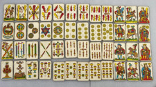 Jeu ALUETTE 48 cartes Héron + NOTICE + BOITE La Vache Juego Vaca cartas Vintage