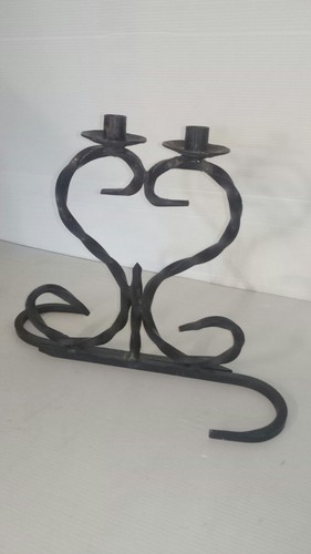 Bougeoir double fer - bougeoir,