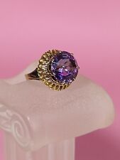 bague ancienne or 18 carats Et Améthyste