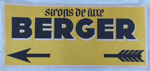 Affiche berger sirop - berger,