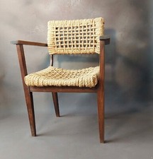 Audoux Minet Fauteuil Bridge Signé 